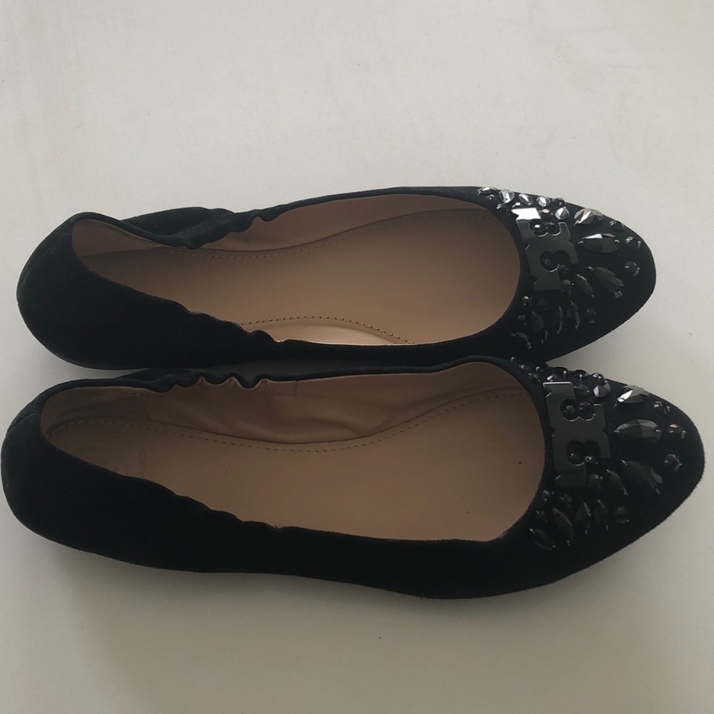 Tory Burch Suede Dress Flats sz 9.5